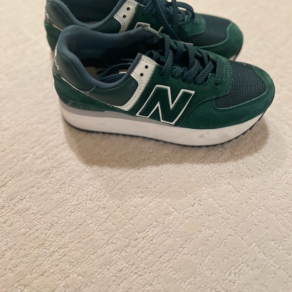 Womens New Balance 574+ Athletic Shoes. Size 7, worn twice! Cute and comfortable